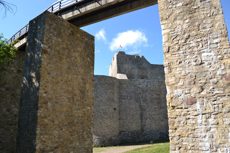 Neamt Citadel Ruins and Museum.Romania Editorial Image - Image of