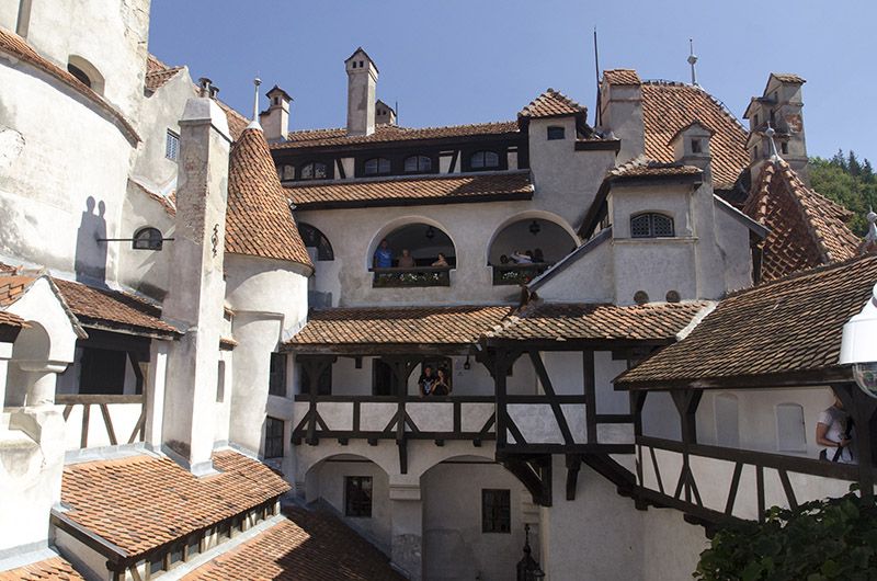 Inner courtyard of Bran Castle