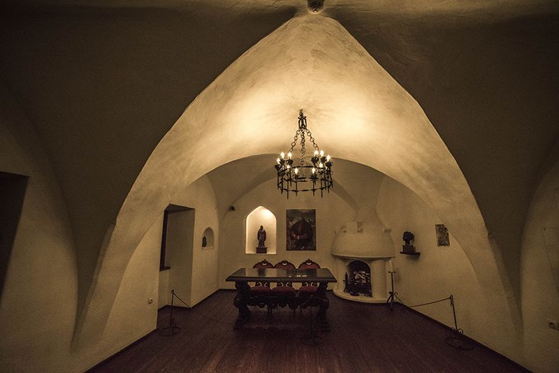 Furniture inside Bran Castle