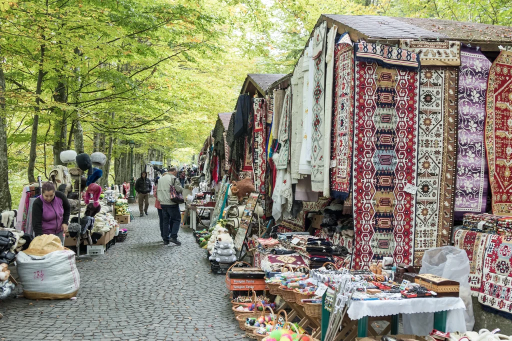 artisan market at peles castle