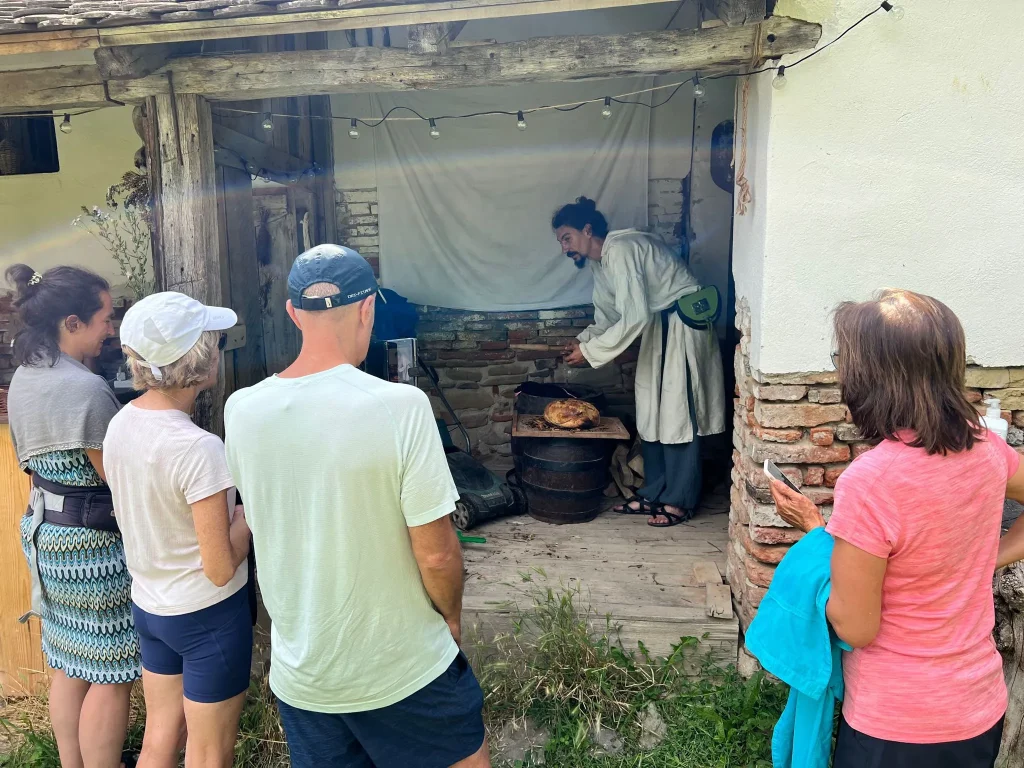 rolandia tourists at bread making workshop